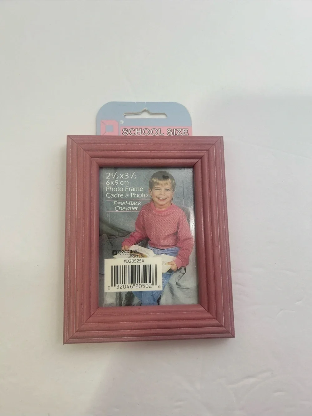 3 Wood Picture Frames 2 x 3 Inch Photo Wooden Photo Frame Assorted Pink & Cream